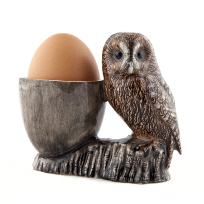 Tawny Owl with Egg Cup