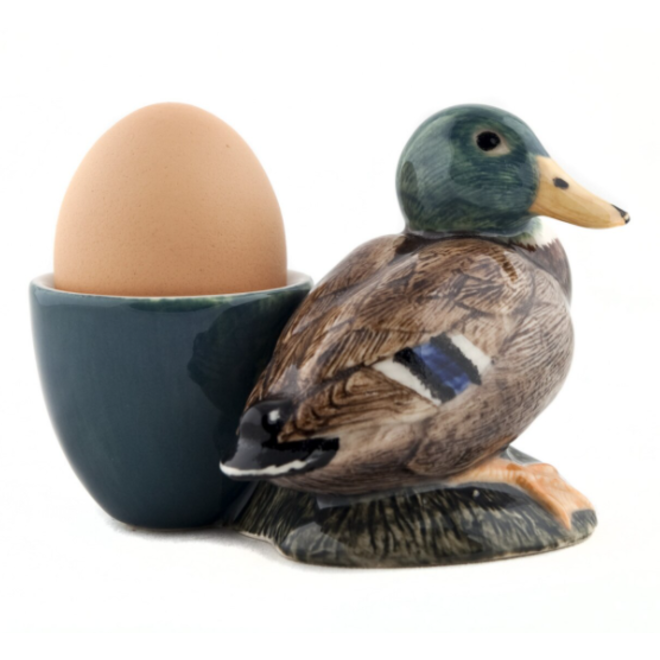 Quail Mallard with Egg Cup