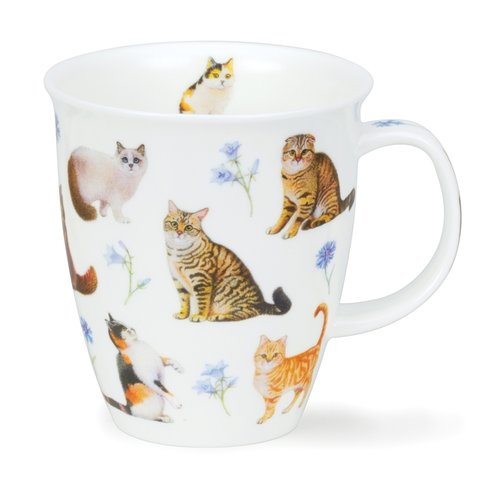 Dunoon Nevis Flower Cats Blue Dunoon Nevis Flower Cats Blue