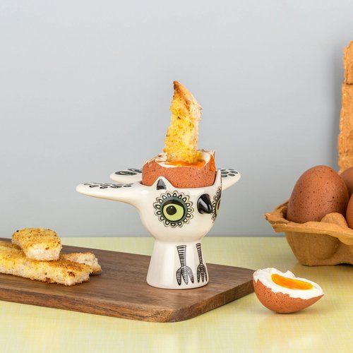 Hannah Turner Egg Cup Owl Green Hannah Turner Egg Cup Owl Green