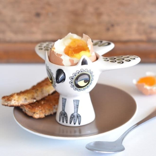 Yellow Owl Egg Cup