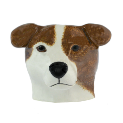 Quail Ceramics Quail Jack Russell Face Egg Cup Quail Ceramics Quail Jack Russell Face Egg Cup