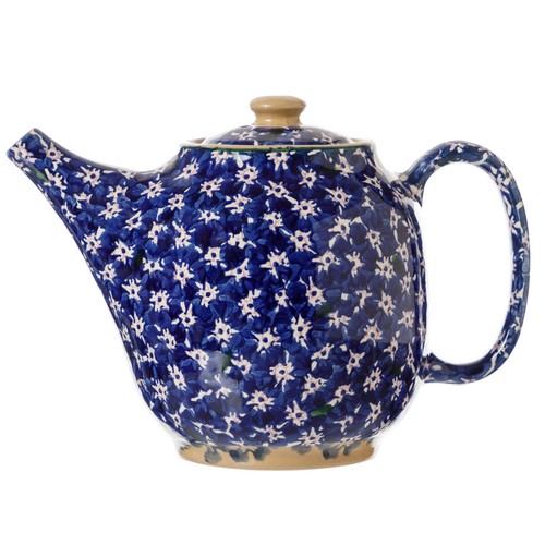 Dark Blue Lawn Oval Teapot Dark Blue Lawn Oval Teapot