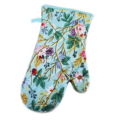 Samuel Lamont Blue Chintz Gauntlet Oven Mitt Samuel Lamont Blue Chintz Gauntlet Oven Mitt