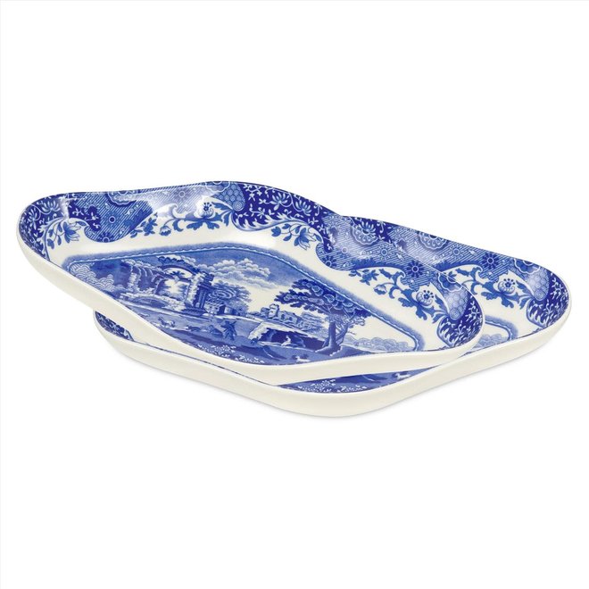 Blue Italian Pickle Dish Set