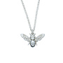 Silver Bee Pendant Necklace