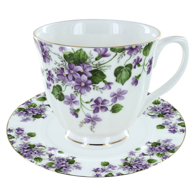 Crown Trent Violet Tea Cup and Saucer C/S