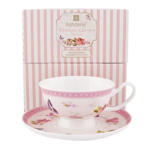 Ashdene Ashdene Vintage Garden Teacup and Saucer Ashdene Ashdene Vintage Garden Teacup and Saucer