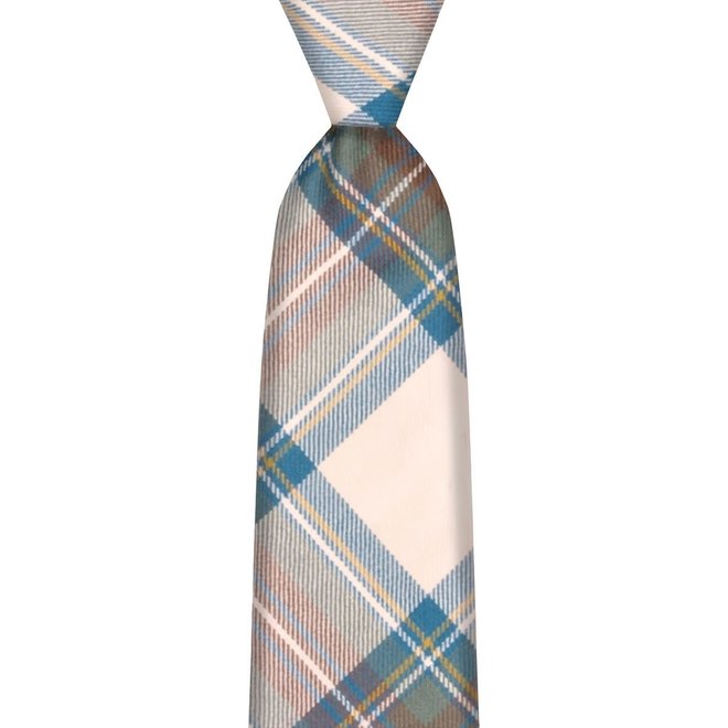 Stewart Blue Dress Tartan Skinny Wool Tie