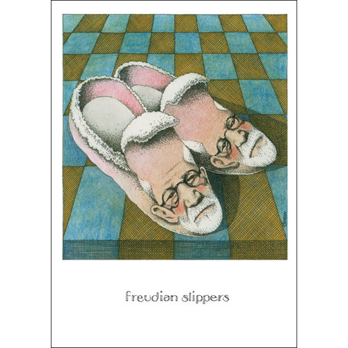 sugarhouse greetings Freudian Slippers Card SD155 sugarhouse greetings Freudian Slippers Card SD155