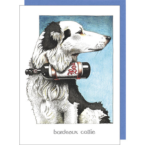sugarhouse greetings Bordeaux Collie Card SD201 sugarhouse greetings Bordeaux Collie Card SD201