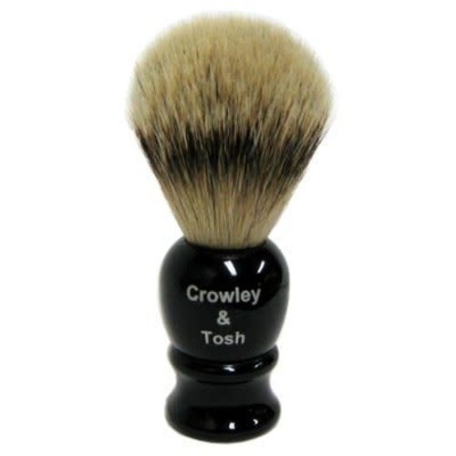 Crowley & Tosh Crowley & Tosh Silver Tip Badger Shaving Brush - Imitation Ebony Crowley & Tosh Crowley & Tosh Silver Tip Badger Shaving Brush - Imitation Ebony