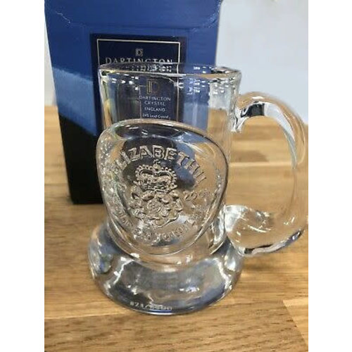 Dartington Crystal Dartington Crystal Queen's Golden Jubilee Tankard Dartington Crystal Dartington Crystal Queen's Golden Jubilee Tankard