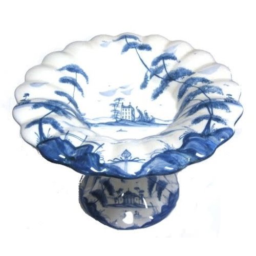 Isis Ceramics Isis Blue Palladian Tea Cake Stand Isis Ceramics Isis Blue Palladian Tea Cake Stand
