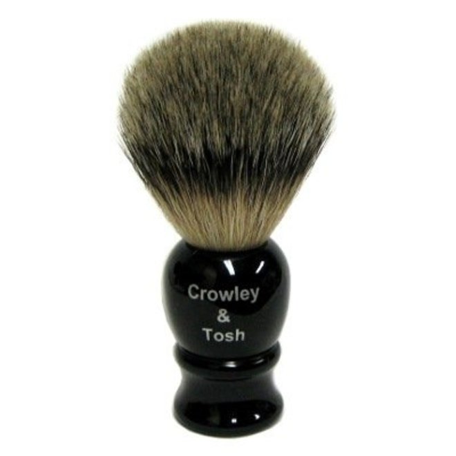 Crowley & Tosh - Imitation Ebony Best Badger Shaving Brush - ab15k