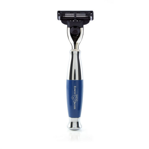 Edwin Jagger Edwin Jagger Mach 3 Razor Blue Chrome Plated Edwin Jagger Edwin Jagger Mach 3 Razor Blue Chrome Plated