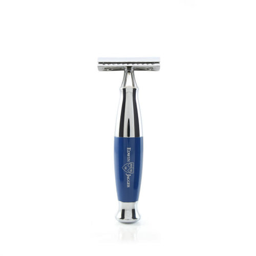 Edwin Jagger Edwin Jagger Safety Razor Blue Chrome Plated Edwin Jagger Edwin Jagger Safety Razor Blue Chrome Plated