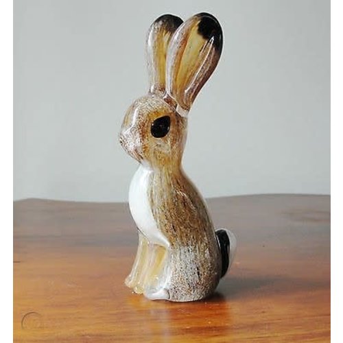Langham Glass Small Hare Glass Figurine Langham Glass Small Hare Glass Figurine
