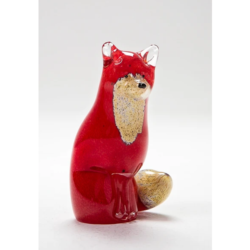 Langham Glass Small Fox Sitting Langham Glass Small Fox Sitting