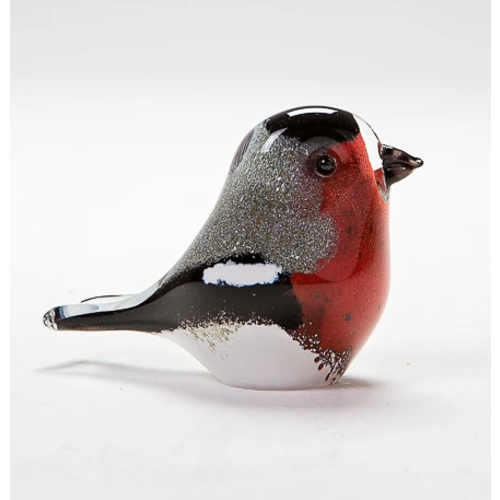 Langham Glass Bullfinch Glass Figurine Langham Glass Bullfinch Glass Figurine