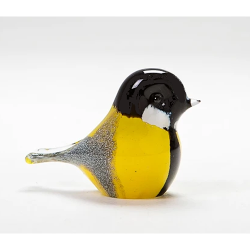 Langham Glass Great Tit Glass Figurine Langham Glass Great Tit Glass Figurine