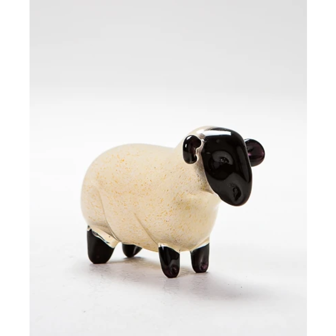Small Standing Sheep Glass Figurine