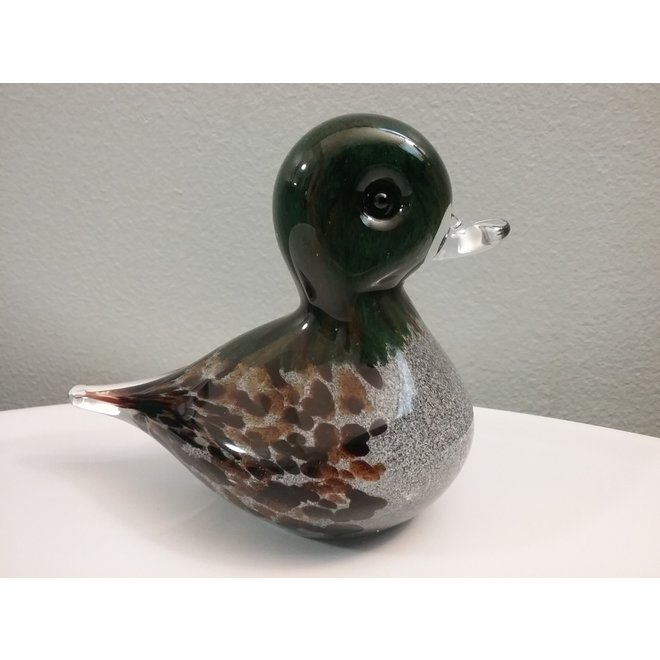 Mallard Duck Glass Figurine
