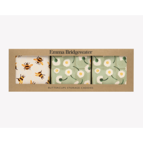 Emma Bridgewater Buttercup Set 3 Square Caddies Emma Bridgewater Buttercup Set 3 Square Caddies