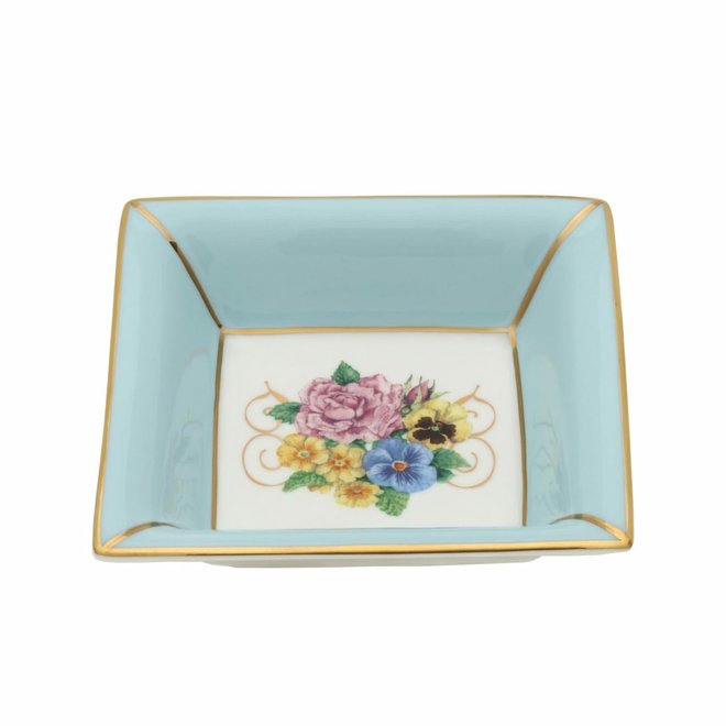 Castle of Mey Shell Garden Floral Square Tray
