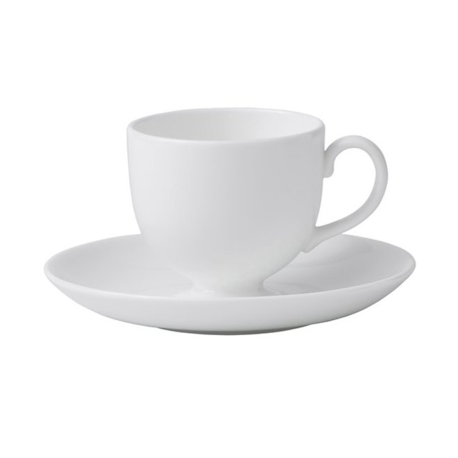 White Teacup & Saucer