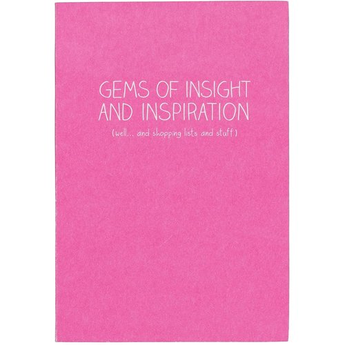 Happy Jackson Small Notebook - "Gems of Insight and Inspiration" Happy Jackson Small Notebook - "Gems of Insight and Inspiration"