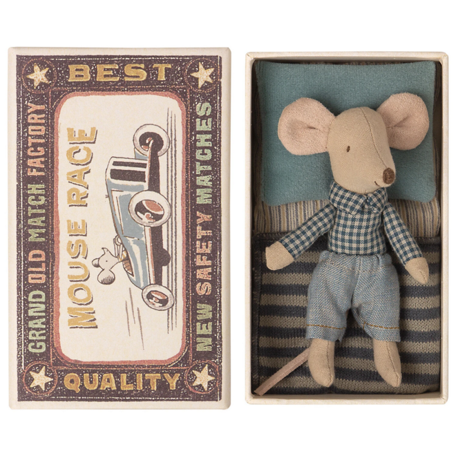 Little Brother Mouse in Box (Collared Shirt)