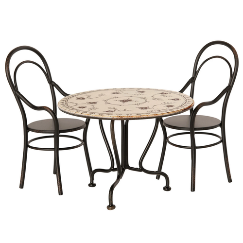 Maileg Mini Dining Table and 2 Chairs Maileg Mini Dining Table and 2 Chairs