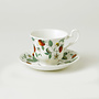 Roy Kirkham Alpine Strawberry Espresso Cup & Saucer