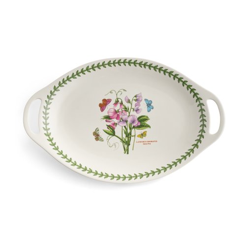Portmeirion Botanic Garden Handled Oval Platter Portmeirion Botanic Garden Handled Oval Platter