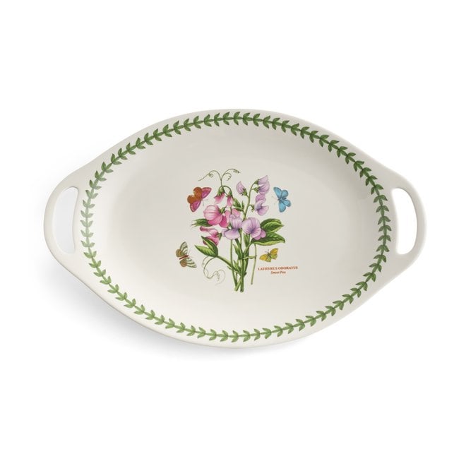 Botanic Garden Handled Oval Platter