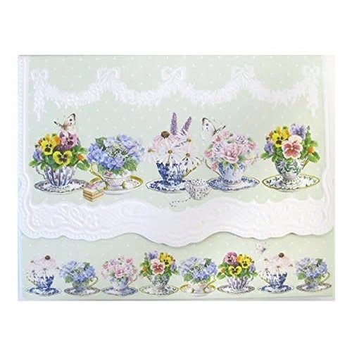 Pansy Teacups Portfolio of 10 Notecards Pansy Teacups Portfolio of 10 Notecards