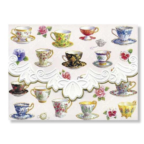 Carol's Rose Garden - Teacups 10 Notecards Carol's Rose Garden - Teacups 10 Notecards