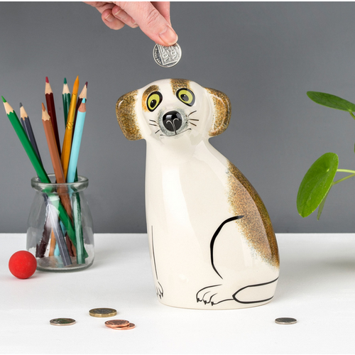 Hannah Turner Money Box Dog Brown Hannah Turner Money Box Dog Brown
