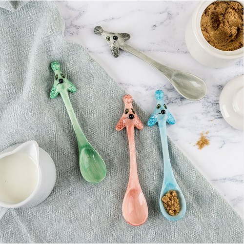 Hannah Turner Set of 4 Spoons Poodle Hannah Turner Set of 4 Spoons Poodle