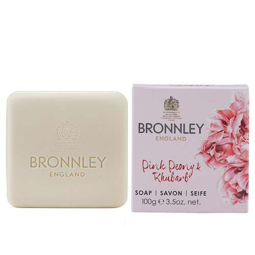 Bronnley Pink Peony & Rhubarb Luxury Soap Bronnley Pink Peony & Rhubarb Luxury Soap