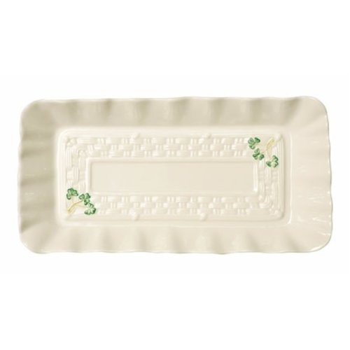 Belleek Shamrock Sandwich Tray Belleek Shamrock Sandwich Tray