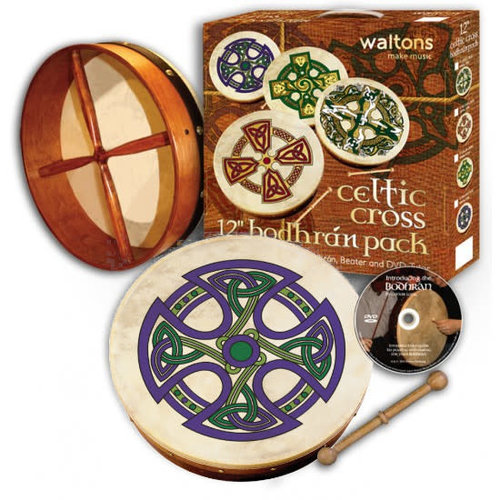 Waltons Fanore Cross Bodhran Pack - 12" Waltons Fanore Cross Bodhran Pack - 12"