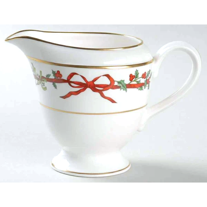 Royal Worcester Holly Ribbons Cream Jug L/S