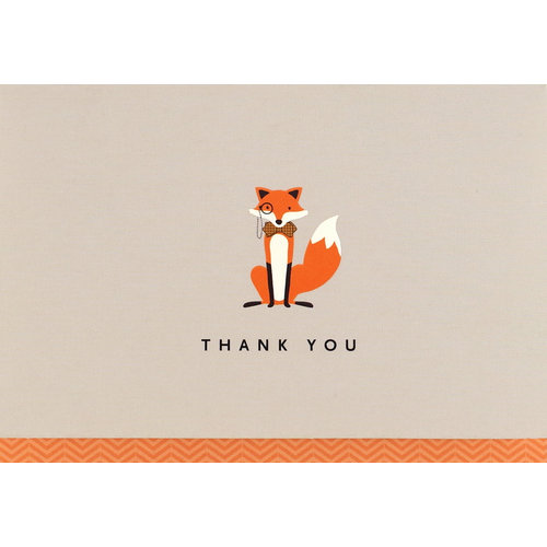 Dapper Fox Thank You Notecards Dapper Fox Thank You Notecards