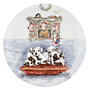 Puppies Christmas Eve 8" Coupe Plate