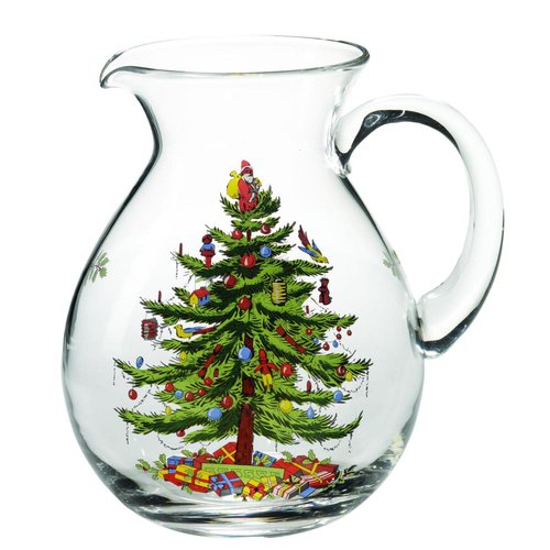 Spode Christmas Tree Glass Pitcher Spode Christmas Tree Glass Pitcher