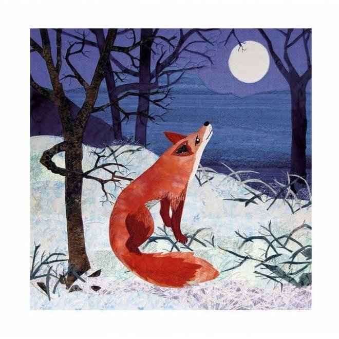 Fox Moongazing Christmas Cards