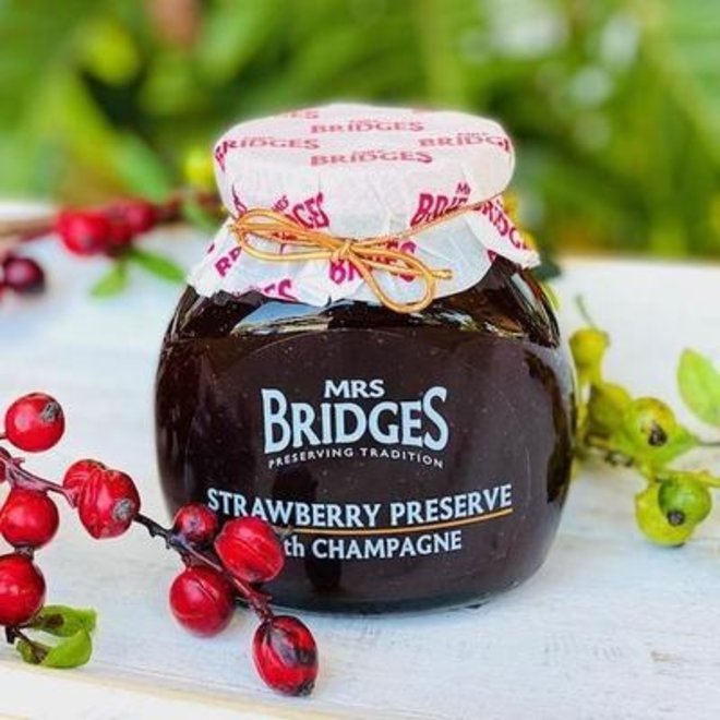 Mrs Bridges Strawberry Preserve with Champagne