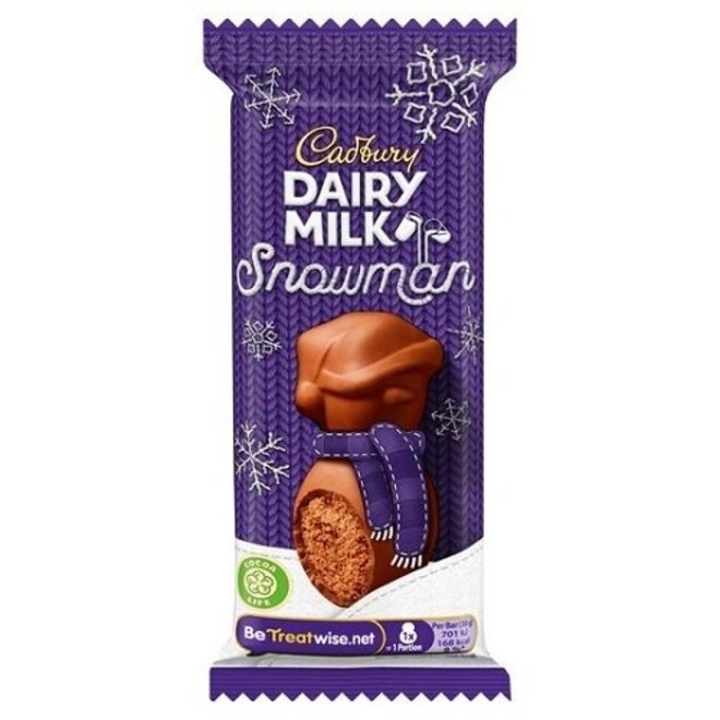 Dairy Milk Chocolate Mousse Snowman